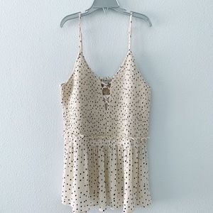 Dots smocked cami top